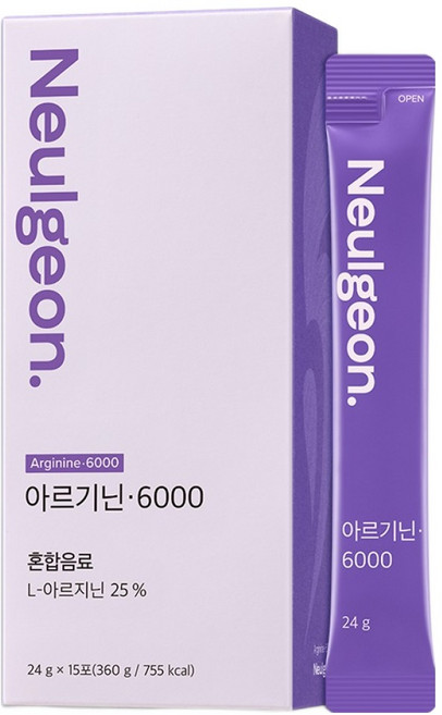 NAAAMYUUU 常健 精氨酸 6000, 1個, 360g