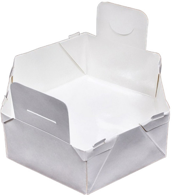 벅703 HEXA POT 인덕션 직화 겸용 2인용 종이냄비 2p, 화이트, 1개