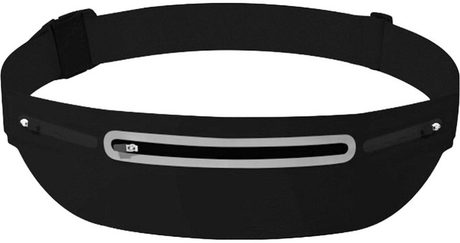 스포홀릭 3포켓 밀착 러닝벨트, 블랙, 1개