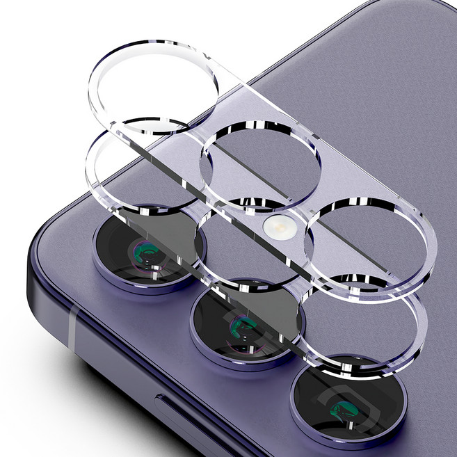 구스페리 빛번짐 방지 에어가드 풀커버 강화유리 카메라 휴대폰 액정보호필름 2p 세트, 1세트