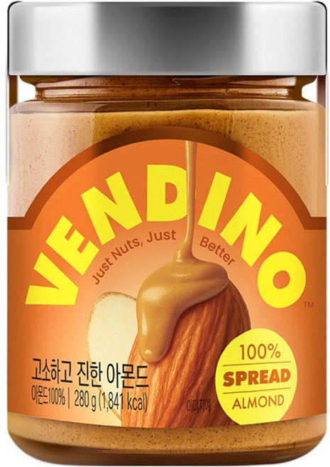 벤디노 아몬드버터 스프레드, 280g, 1개