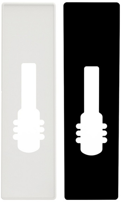 Milre 美樂 門鎖加固板套組 黑色 + 白色, 1套, M1 加固板