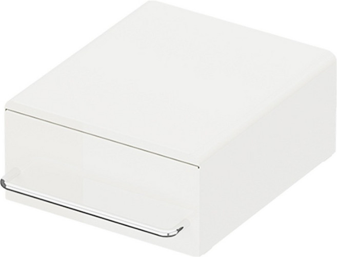 21세기트랜드 럼블 적층형 서랍형 미니 자석선반 주방 옷장 정리 철제수납함 상단, 화이트, 1개