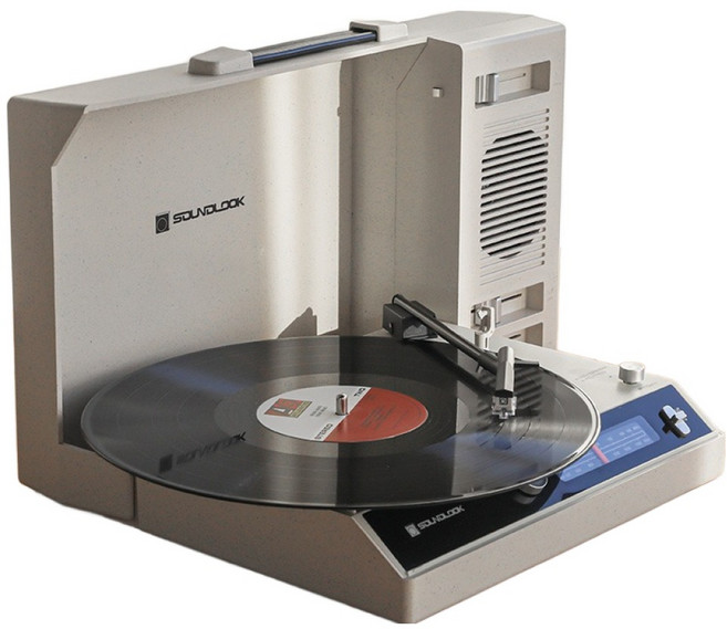 사운드룩 레트로튠 무선 블루투스 인아웃 LP플레이어 배터리내장 라디오 턴테이블, 007LP, 크림