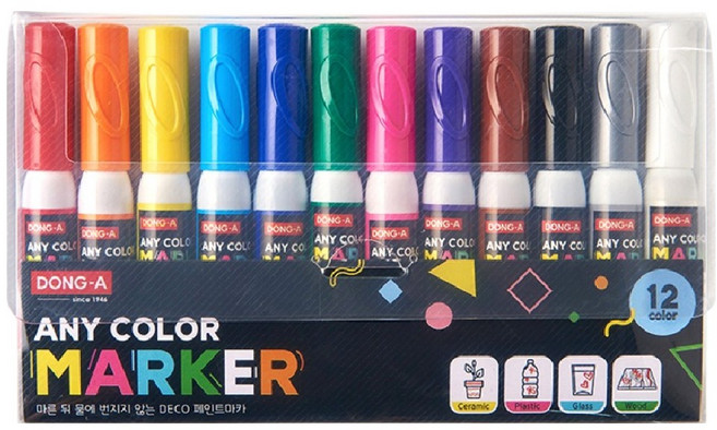 동아 애니칼라 마카, 12색, 1개