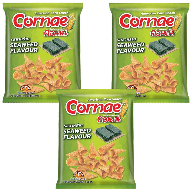 Cornae 泰國金牛角 海苔, 3個, 144g