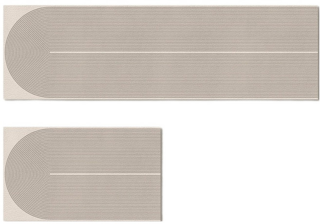 wellane 家用軟矽藻泥地墊 2入組, 款式B 米色