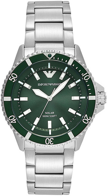 아르마니 남성용 월드 익스프로어 크로노그래프 메탈시계 AR11698 + 쇼핑백