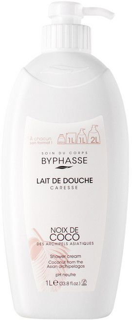 바이빠세 카레스 샤워크림 코코넛, 1L, 1개