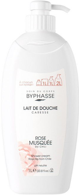 바이빠세 대용량 고보습 바디워시 로즈힙, 1L, 1개