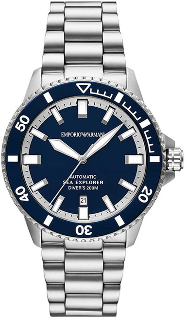 엠포리오아르마니 남성용 씨 익스프로어 다이버 메탈시계 AR60087 + 쇼핑백
