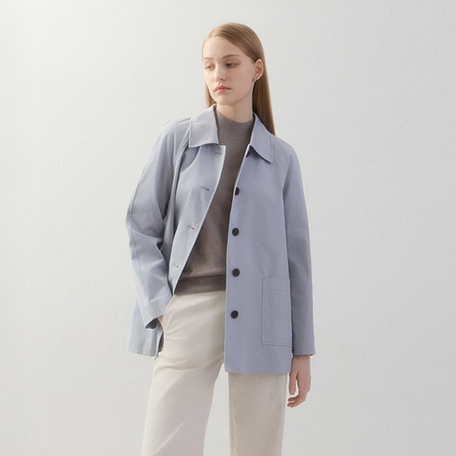 쉬즈미스 여성용 벨티드 하프 트렌치코트 SWWBYO12040