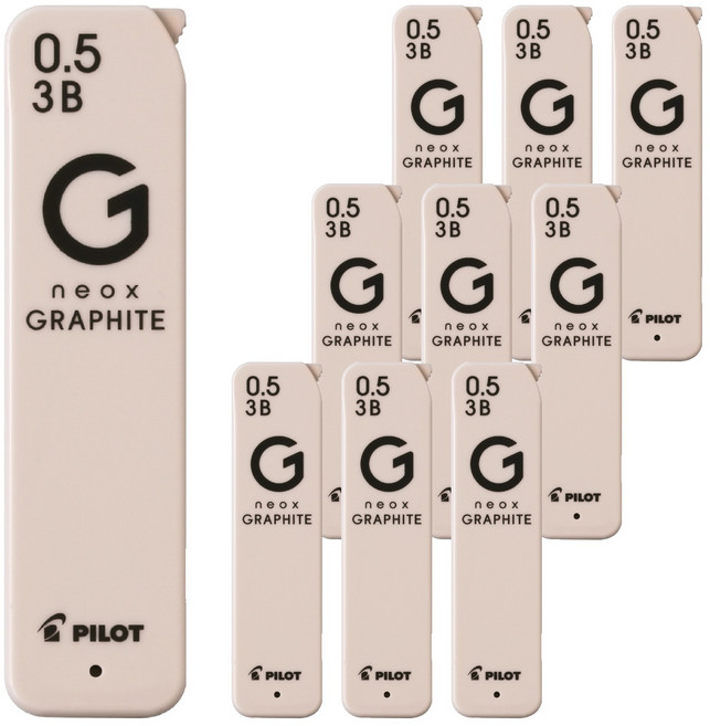 파이롯트 네옥스 그라파이트 샤프심 3B, 10개, 0.5mm