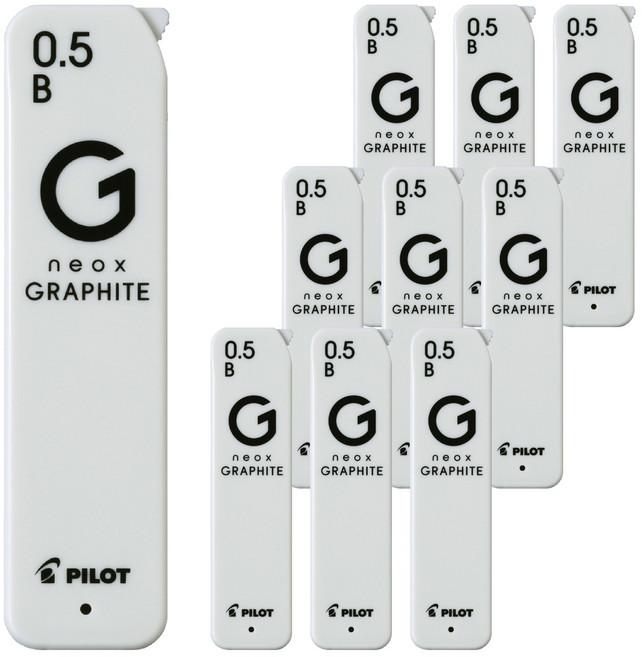 파이롯트 네옥스 그라파이트 샤프심 B, 10개, 0.5mm