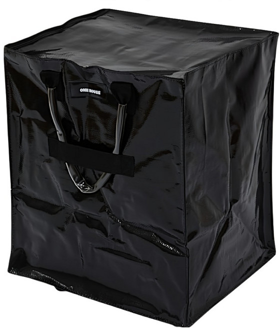 ONE HOUSE 丹麥附輪超大容量手提防水折疊購物車 特大款 OH-Q329 115L, 1個, 黑色