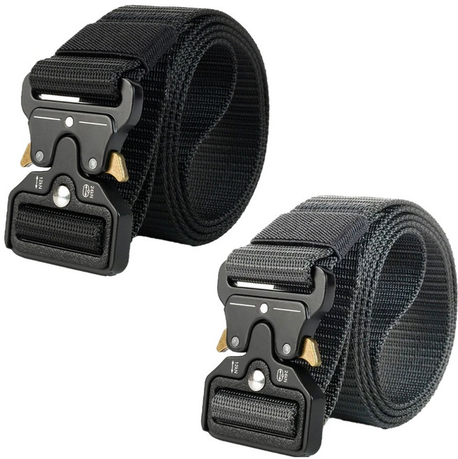 OWENY 男士運動腰帶2件組, 1套, 黑色 + 灰色