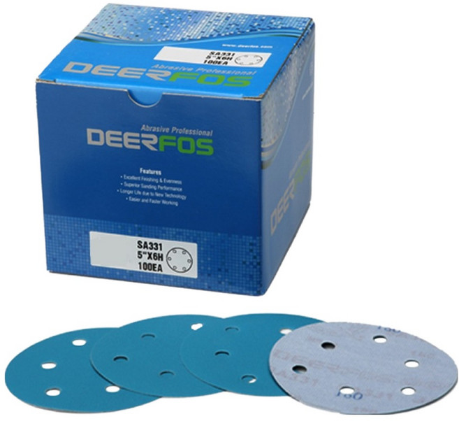 디어포스 6홀 400방 스텐용 흡진 원형 필름페파 SA331 100p, 1개