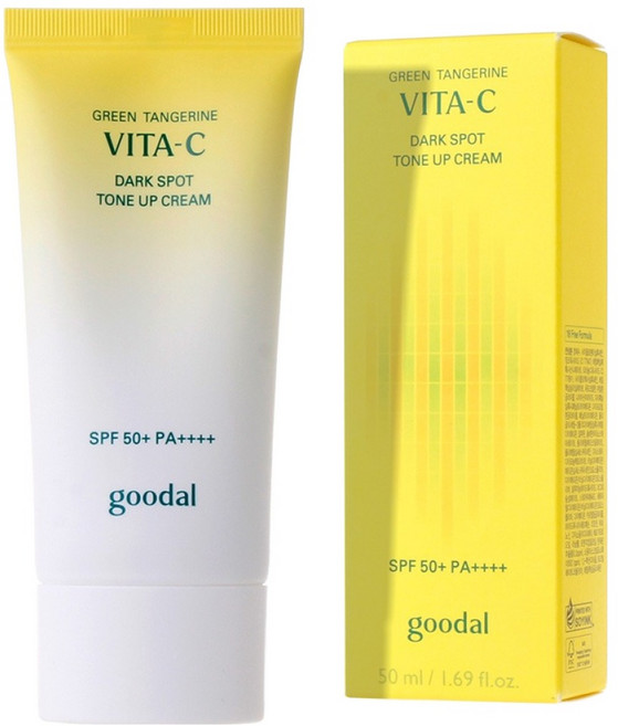 goodal 青橘維他命C淡斑提亮霜 SPF50+ PA++++, 白色, 1個