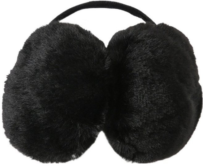 웰픽 스포츠 방풍 접이식 보온 귀마개, 블랙, 1개