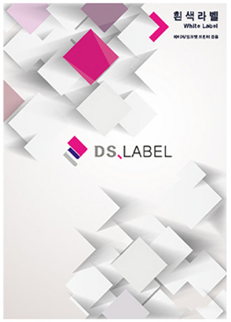 디에스라벨 레이저잉크젯 흰색 DS3010, 10칸, 100개