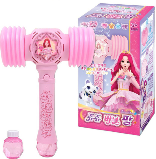 秘密Jouju Juju 泡泡槌棒 泡泡棒, 1個, 混合顏色