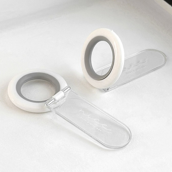 모나코올리브 써클링 위생 변기 손잡이 2p, 화이트