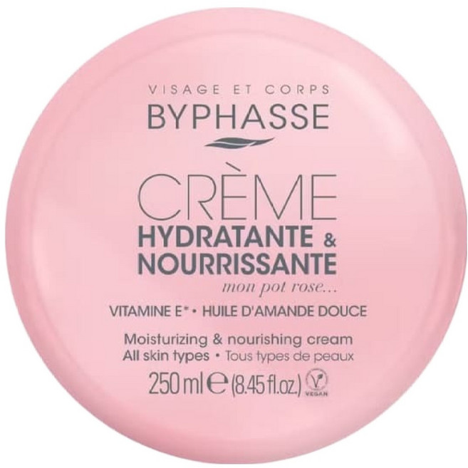 BYPHASSE 保濕修護嫩膚霜 臉身體適用, 250ml, 1個