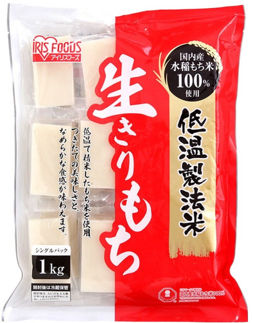 아이리스 생 키리모찌 찹쌀 100% 함유, 1kg, 1개