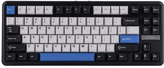 에포메이커 VIA지원 핫스왑 AS가능 유무선 기계식 키보드, Black White Blue, TH85, 제조사축