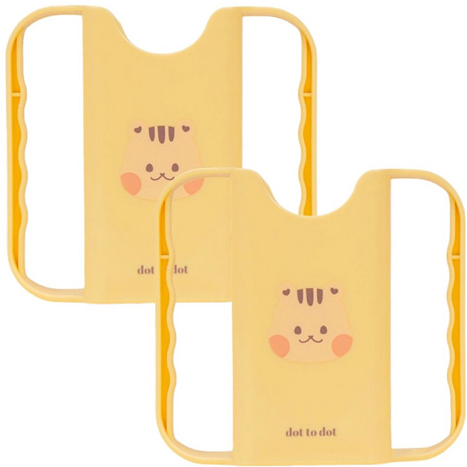 돗투돗 아가드 미니팩 홀더 2.0 125ml, 돗람이 옐로우 2.0, 2개