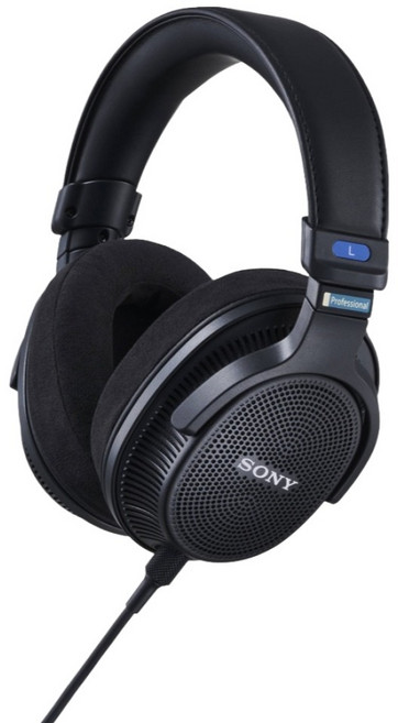 소니 오픈형 스튜디오 모니터링 헤드폰, 블랙, MDR-MV1