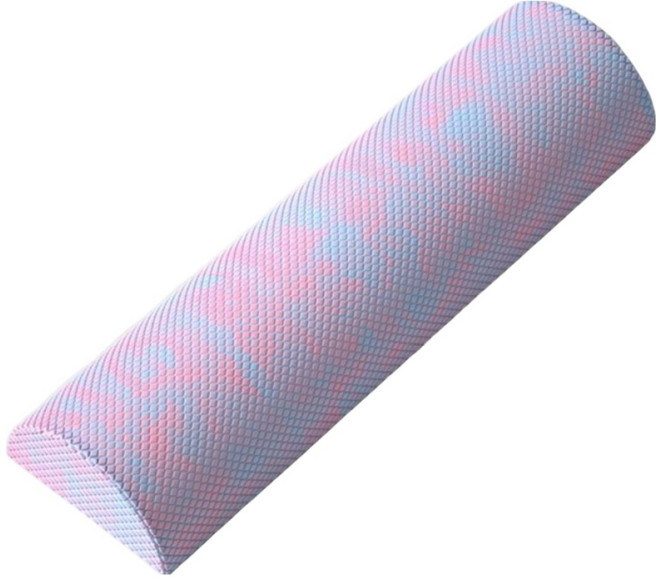 코히모 반원형 하프 요가 폼롤러 5W0625, 블루핑크, 1개