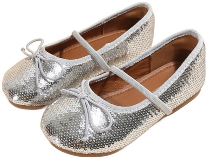 ABCDoukids 하라로이 반짝이리본 스트랩 메리제인 플랫슈즈