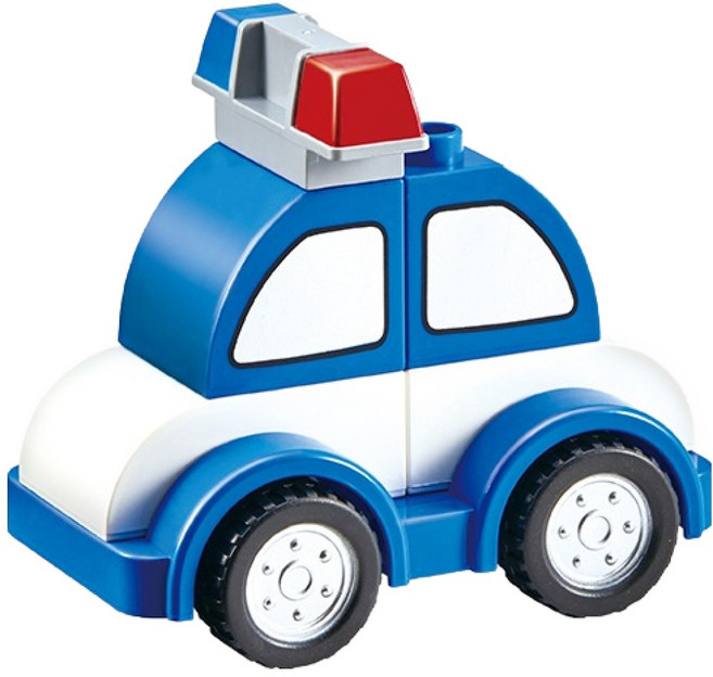 마이리틀타이거 블록 자동차 시리즈 경찰차, 혼합색상, 1개