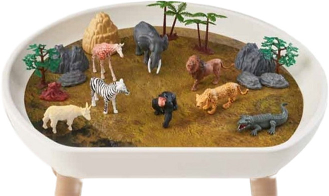 마이리틀타이거 모아테이블 플레이 매트, 사파리, 1개