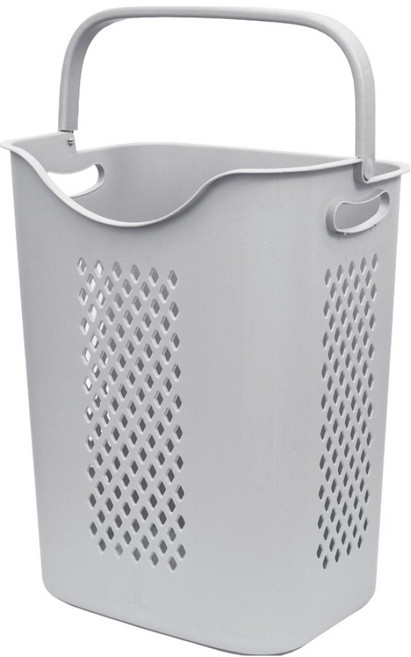 올유리빙 튼튼한 손잡이 멀티바구니, 그레이