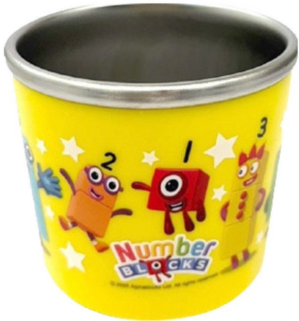 르번 넘버블록스 논슬립 스텐컵, 혼합색상, 1개, 220ml