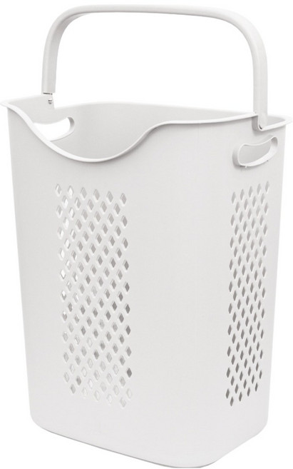 올유리빙 튼튼한 손잡이 멀티바구니, 화이트