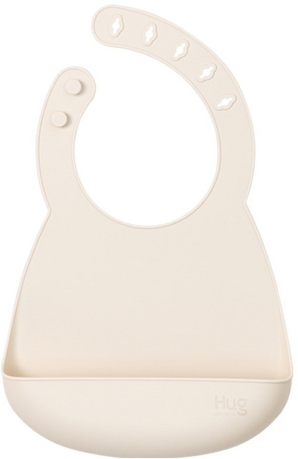 마더케이 허그 이유식 턱받이, 크림, 1개