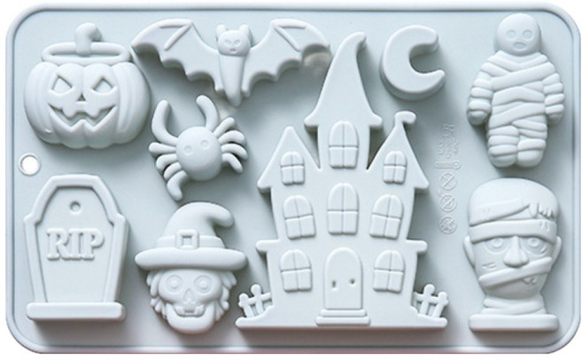 이홈베이킹 실리콘몰드 3D 할로윈9종, 1개, 랜덤발송