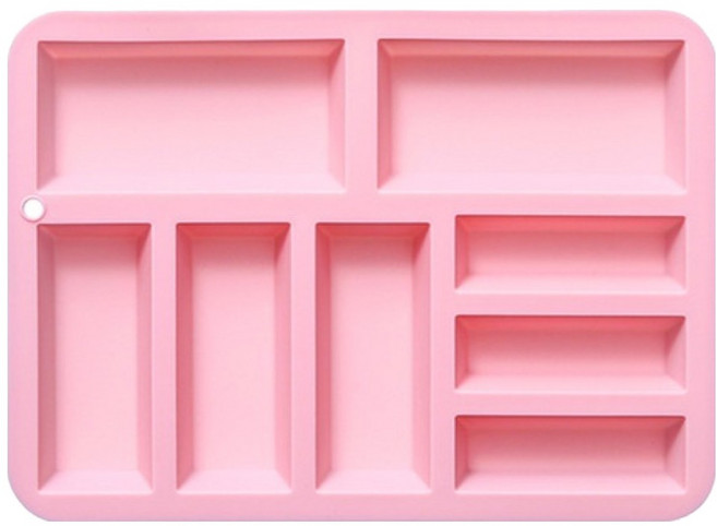 이홈베이킹 실리콘몰드 8구 사이즈별 직사각, 1개, 랜덤발송