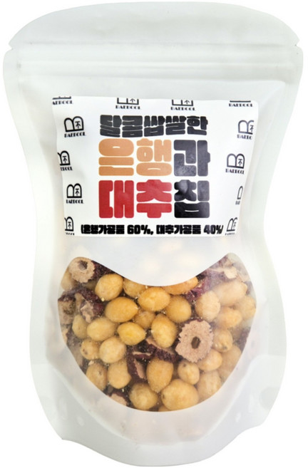 BAEBOOL 달콤쌉쌀한 은행과 대추칩, 1개, 150g