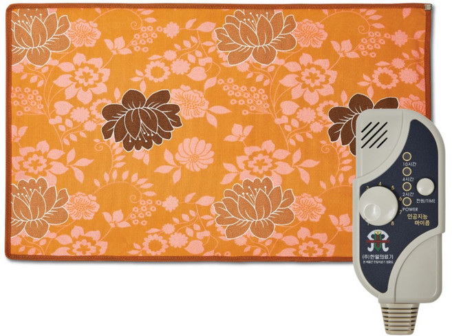 HanilMedical HanilMedical 프리미엄 황토 온열찜질기 연꽃 라지 85 x 40 cm HI - 501G, 오렌지