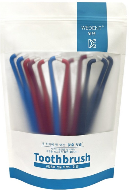 위덴 앤드터프트칫솔 먼슬리팩 미세모, 5mm, 12개입, 1개