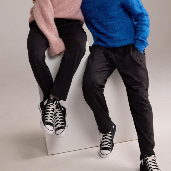 게스언더웨어 기모 인앤아웃 스트레이트 팬츠