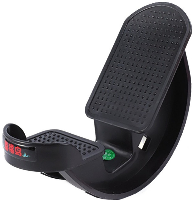 해삐정 발 마사지 발목 종아리 스트레칭 기구 레이싱 휠 사선 페달, 블랙