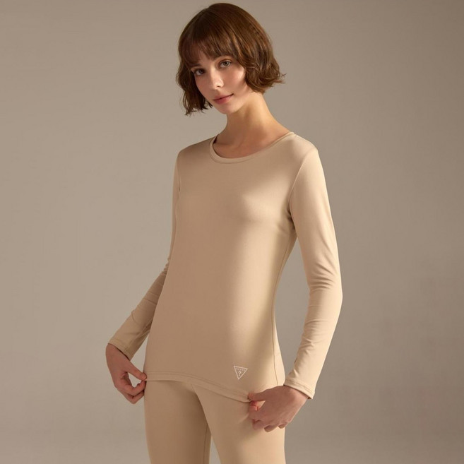 GUESS UNDERWEAR 女性暖感合身基本款內衣褲套裝