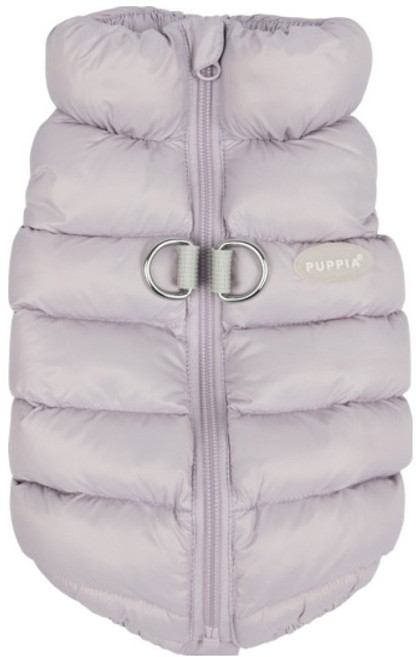 퍼피아 반려동물 코튼캔디 등지퍼 경량 하네스 패딩 UM2271, 퍼플, 1개