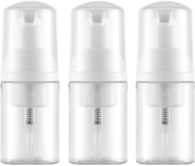 경이상점 휴대용 버블 거품 용기 30ml, 3개, 투명