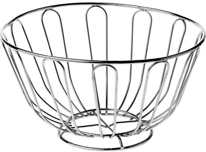 Premier 簡約鏤空水果籃, 1個, 銀色